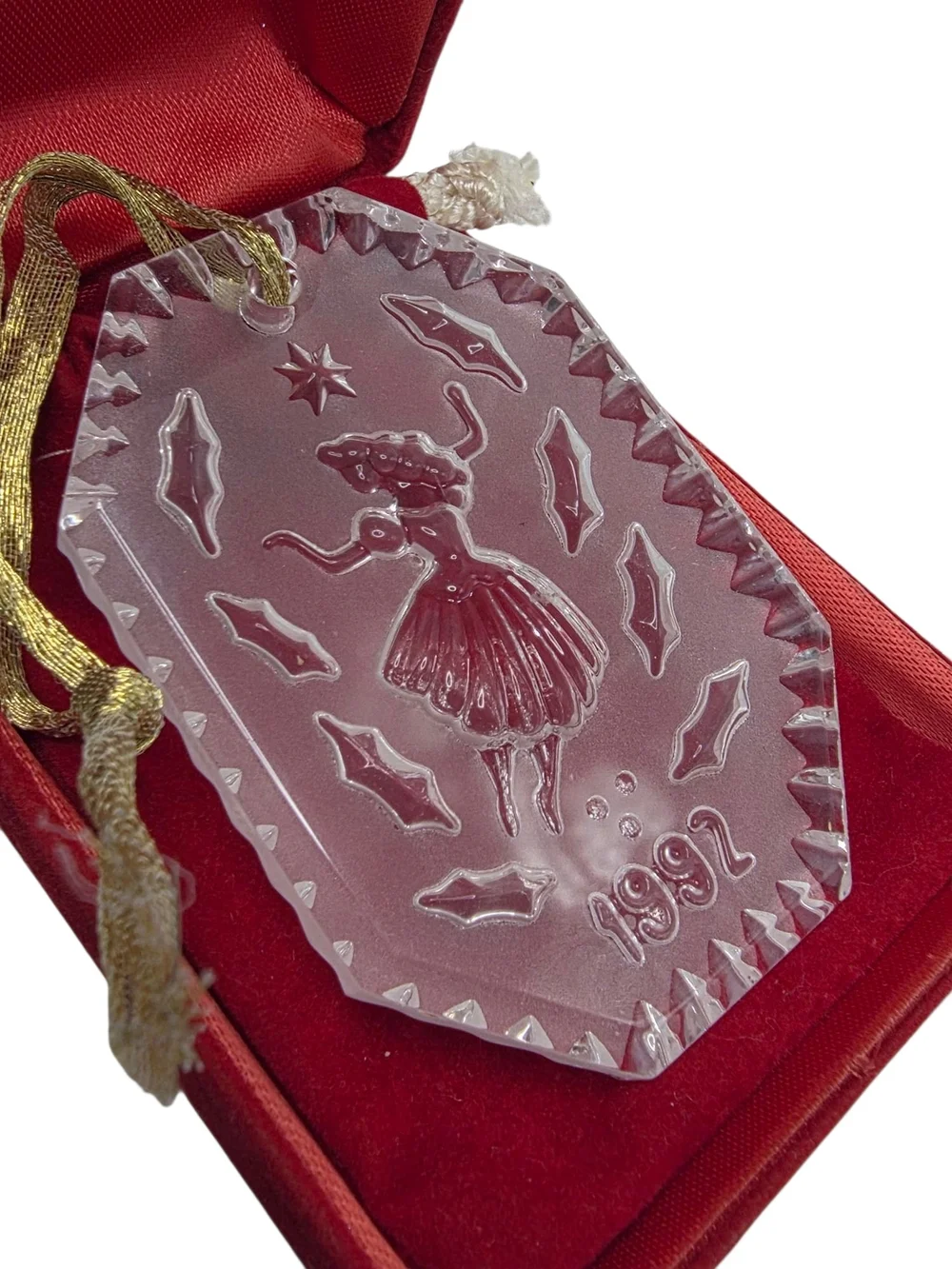 Vintage 1992 Waterford Crystal 12 Days Of Christmas Ornament 9 Ladies Dancing